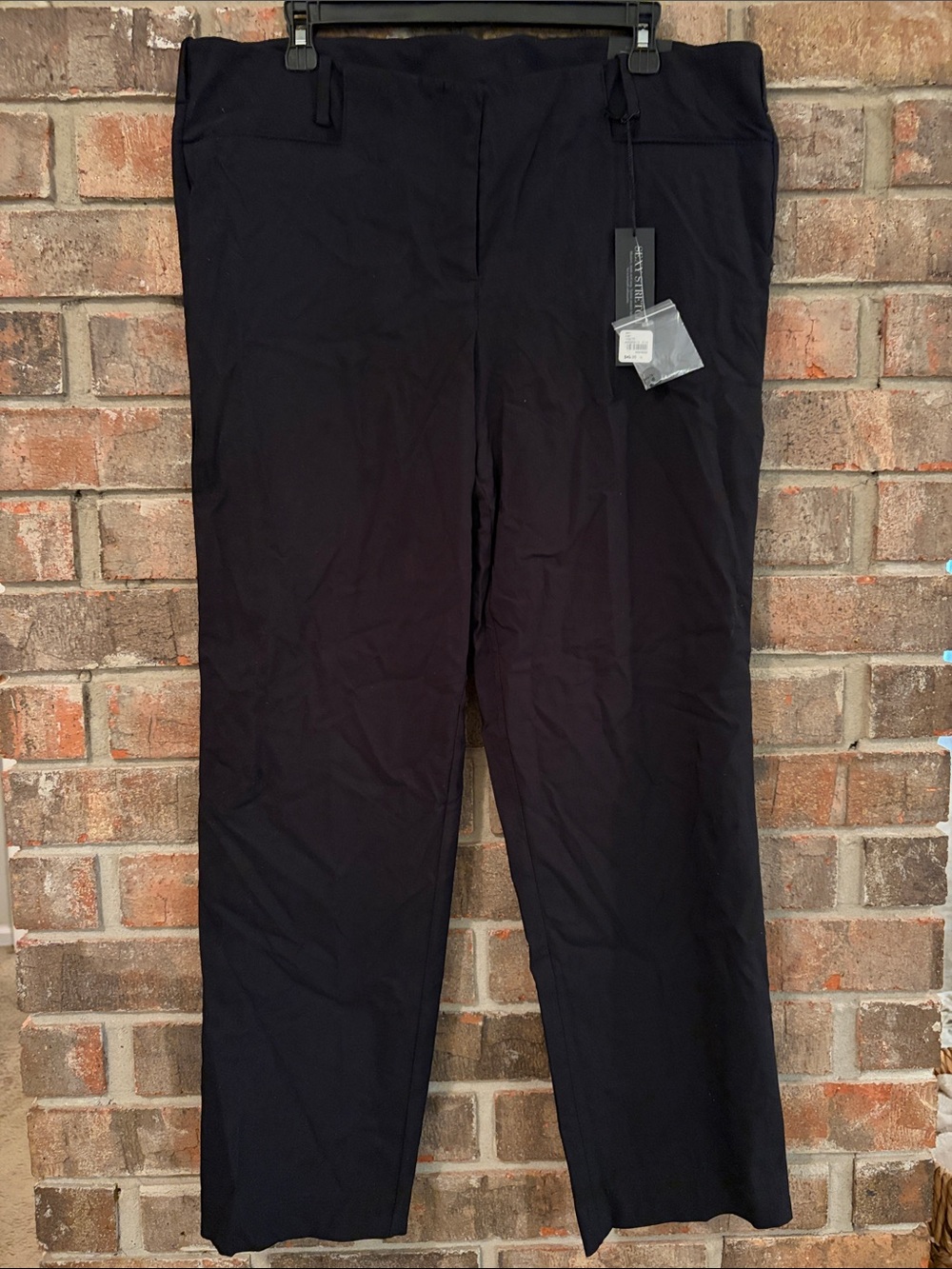 Lane Bryant Black Straight-Leg Chinos